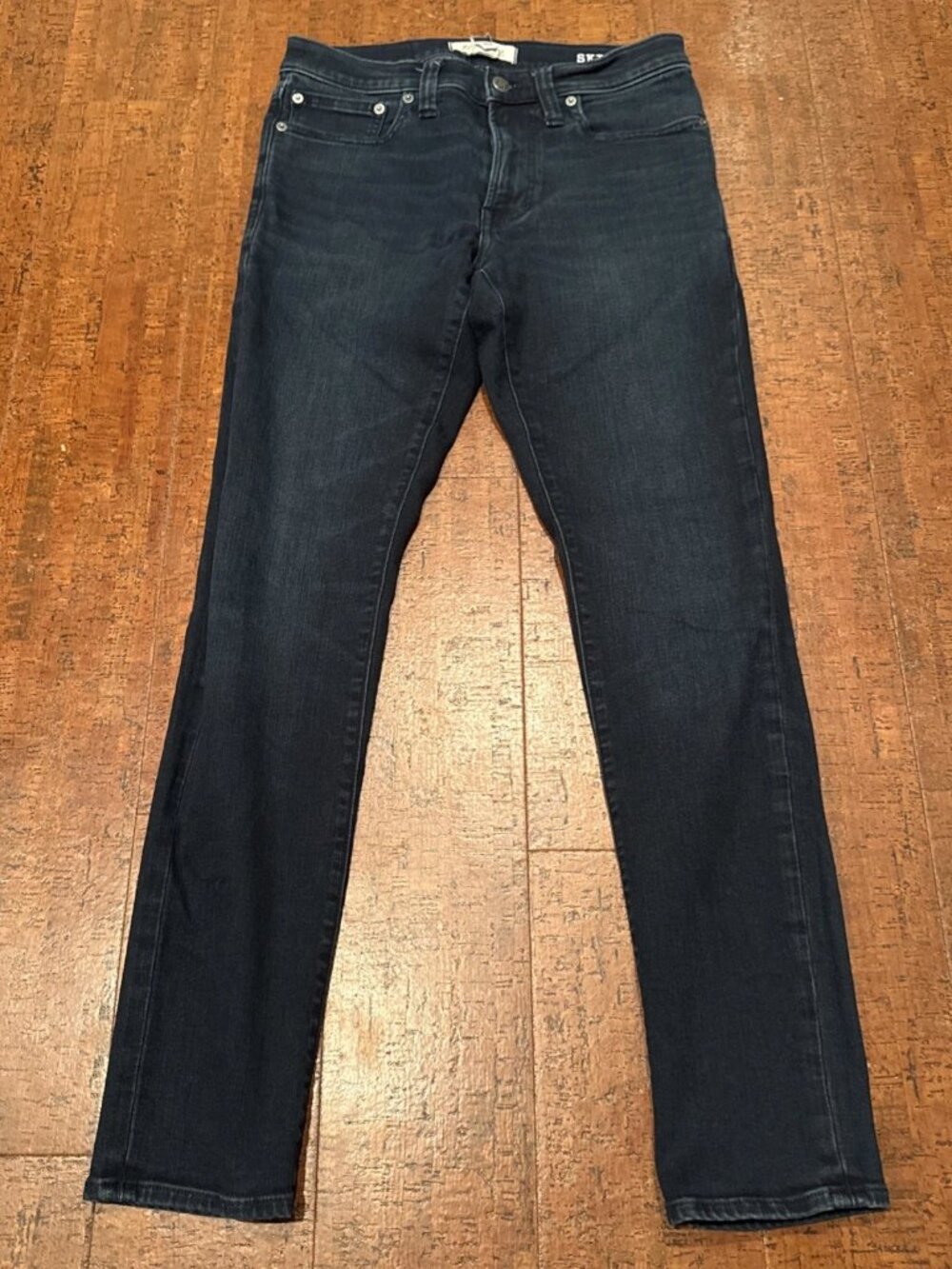 Madewell Mens 30X31 Skinny Jeans Dark Wash Blue Stretch Denim